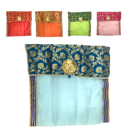 2 pieces saree covers with button closure bags clothes