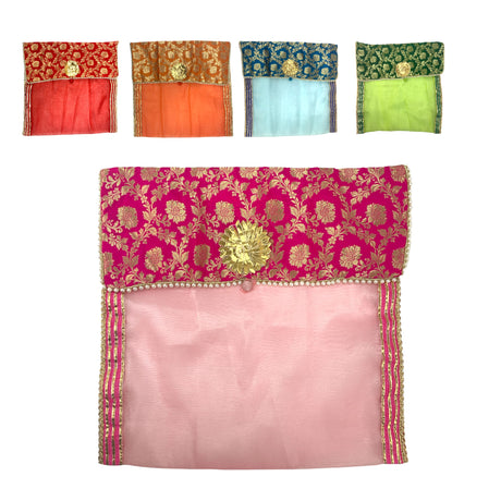 2 pieces saree covers with button closure bags clothes