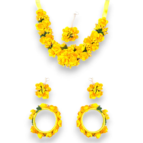 Flower designer jewelry set for women handmade necklace