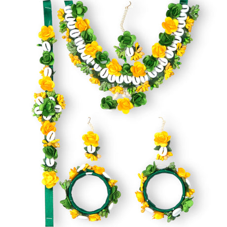 Flower designer shells jewelry set for women handmade