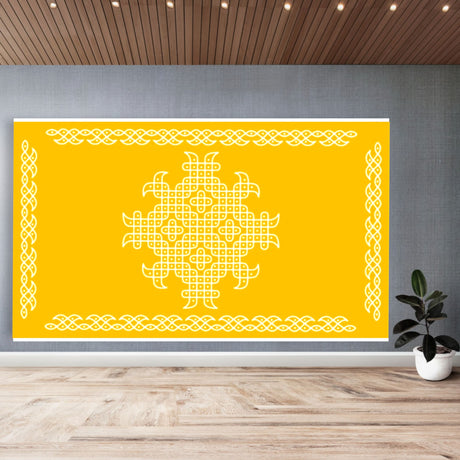 Indian traditional kolam rangoli cloth backdrop photo decor