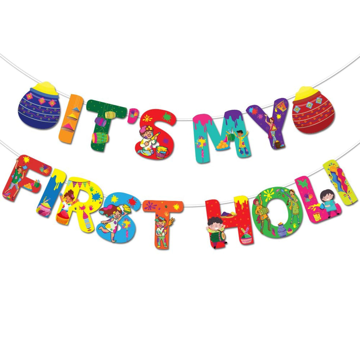 It’s my first holi banners indian festival colorful