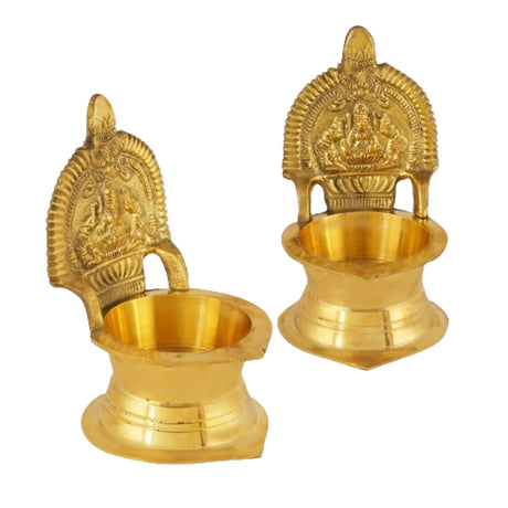 Kamakshi brass diya pooja lamp indian diwali return gift