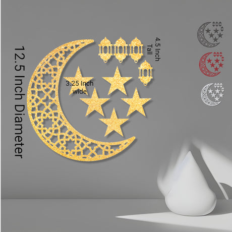 Moon cutout for backdrop eid decoration centerpiece cut