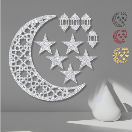 Moon cutout for backdrop eid decoration centerpiece cut
