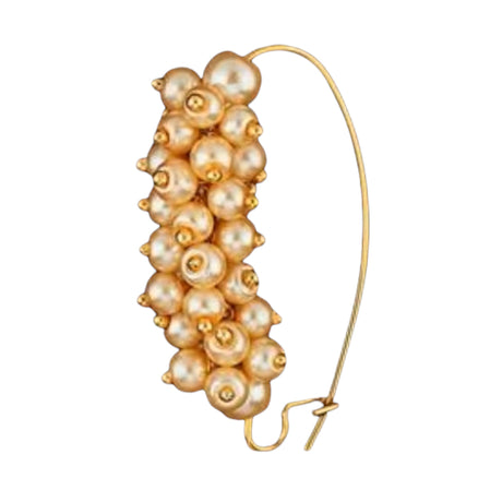Moti pearl nose ring antique classic with gold plating