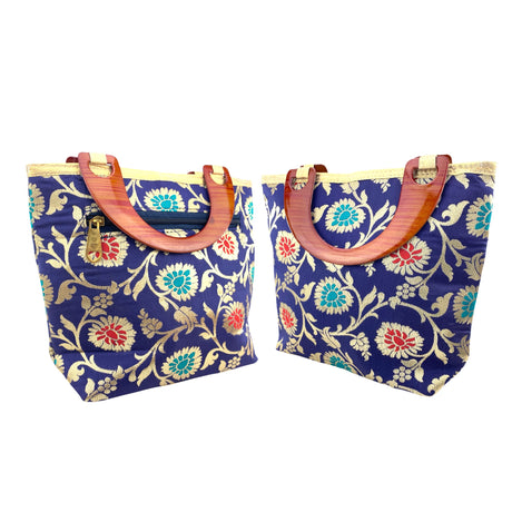 Silk purse for women indian potli gota patti bag hand