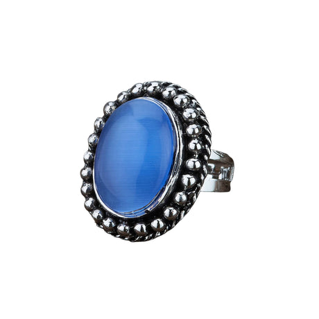 Zodiac ring with oxidised plating women rings for girls