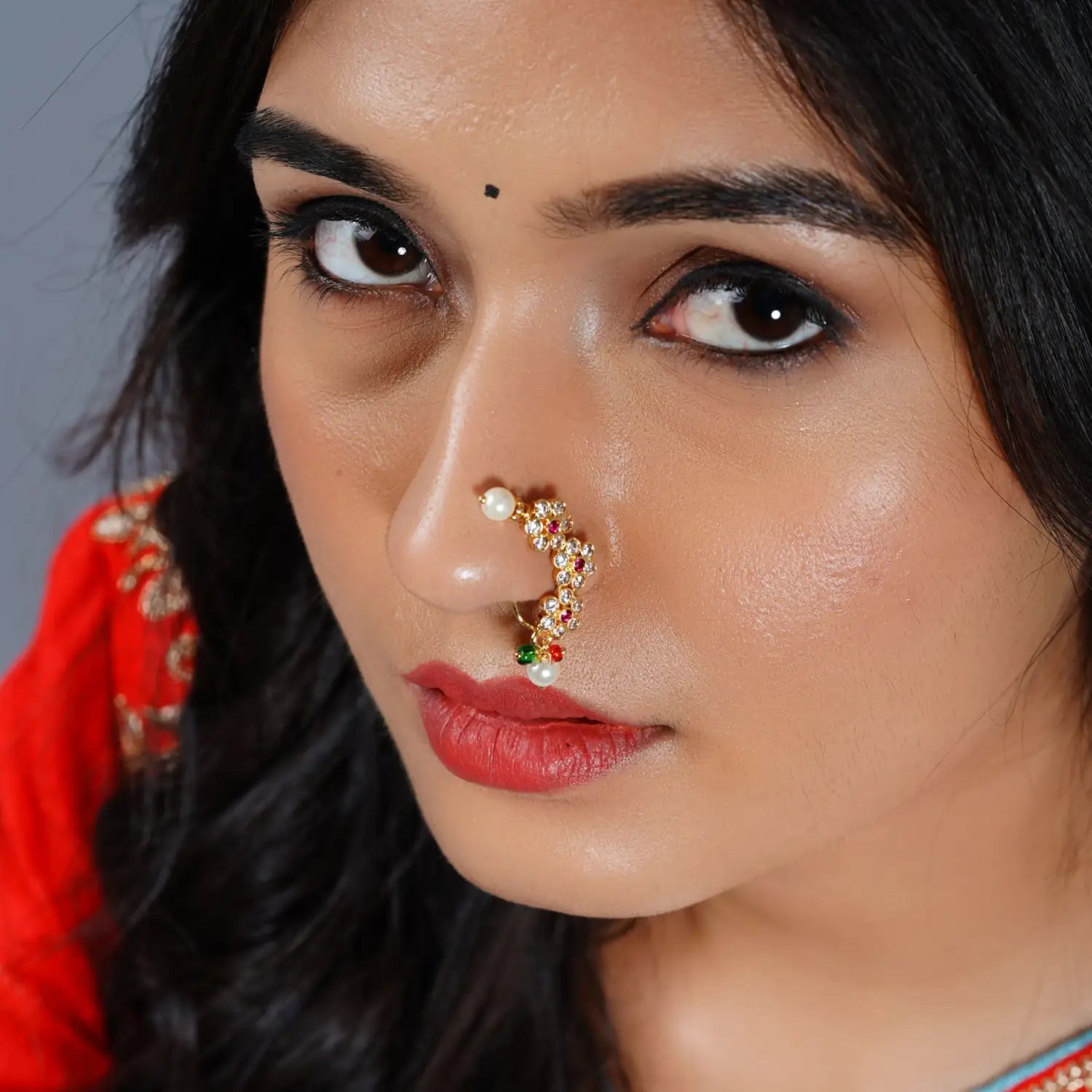 Indian Clipon Nose Ring Maharashtrian