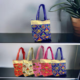 Indian tote bag ethnic with gota patti embroidered purse