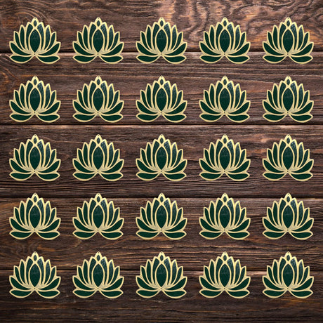10 pcs lotus flower cutout diy rangoli decoration