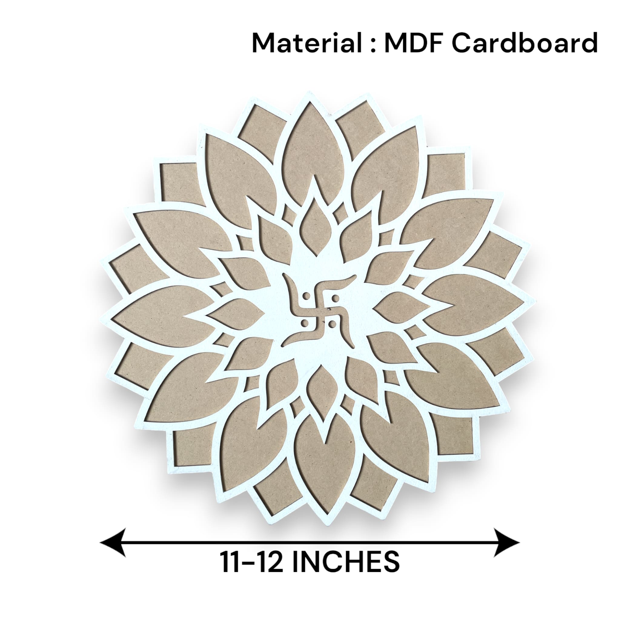 12 inch diy mdf reusable rangoli mat kit decorations stencil