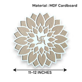 12 inch diy mdf reusable rangoli mat kit decorations