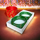 12ct colorful bangles glass multi color bangle set bridal