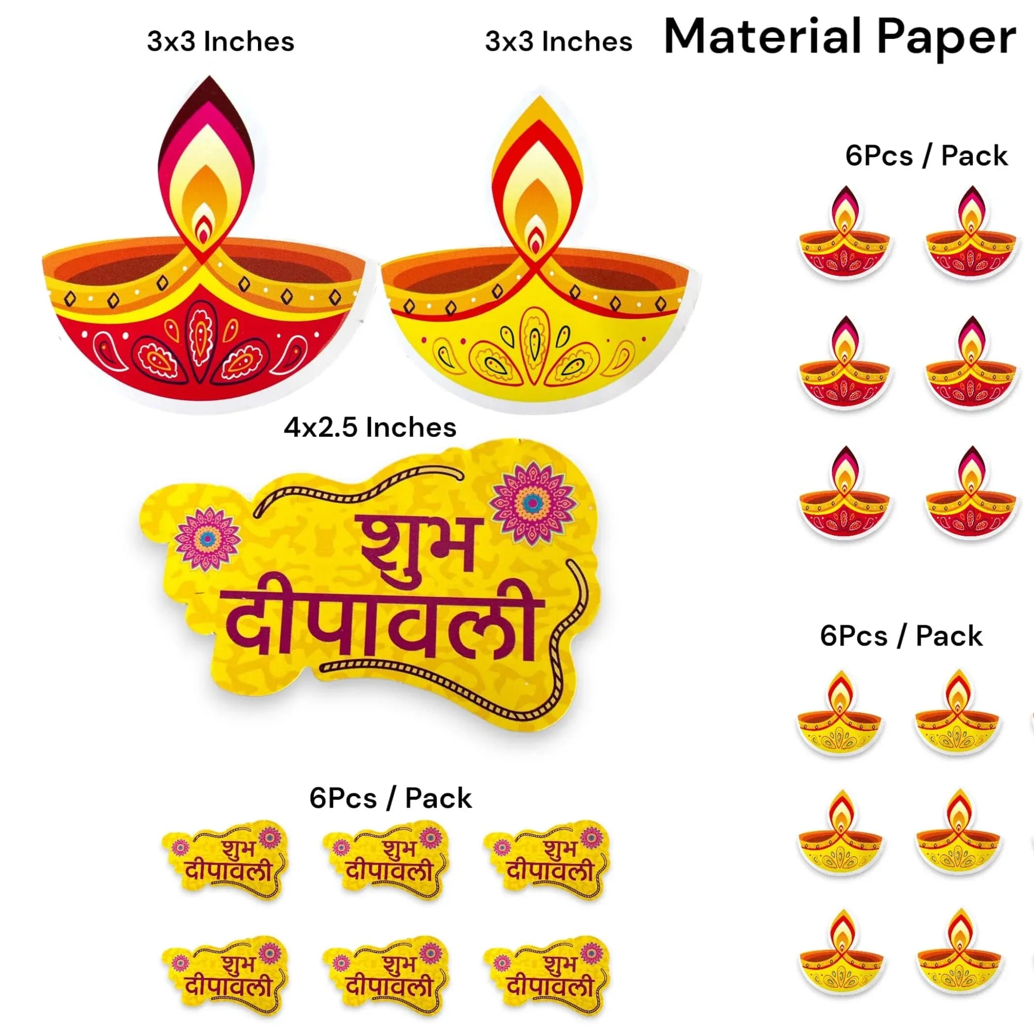 Buy 16pcs diy diwali wall decor diwali paper cutouts diwali wall decoration