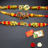 Bro designer rakhi for brother bhaiya bhabhi traditional