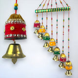 Traditional handcrafted colorful windchime jhoomar hanging