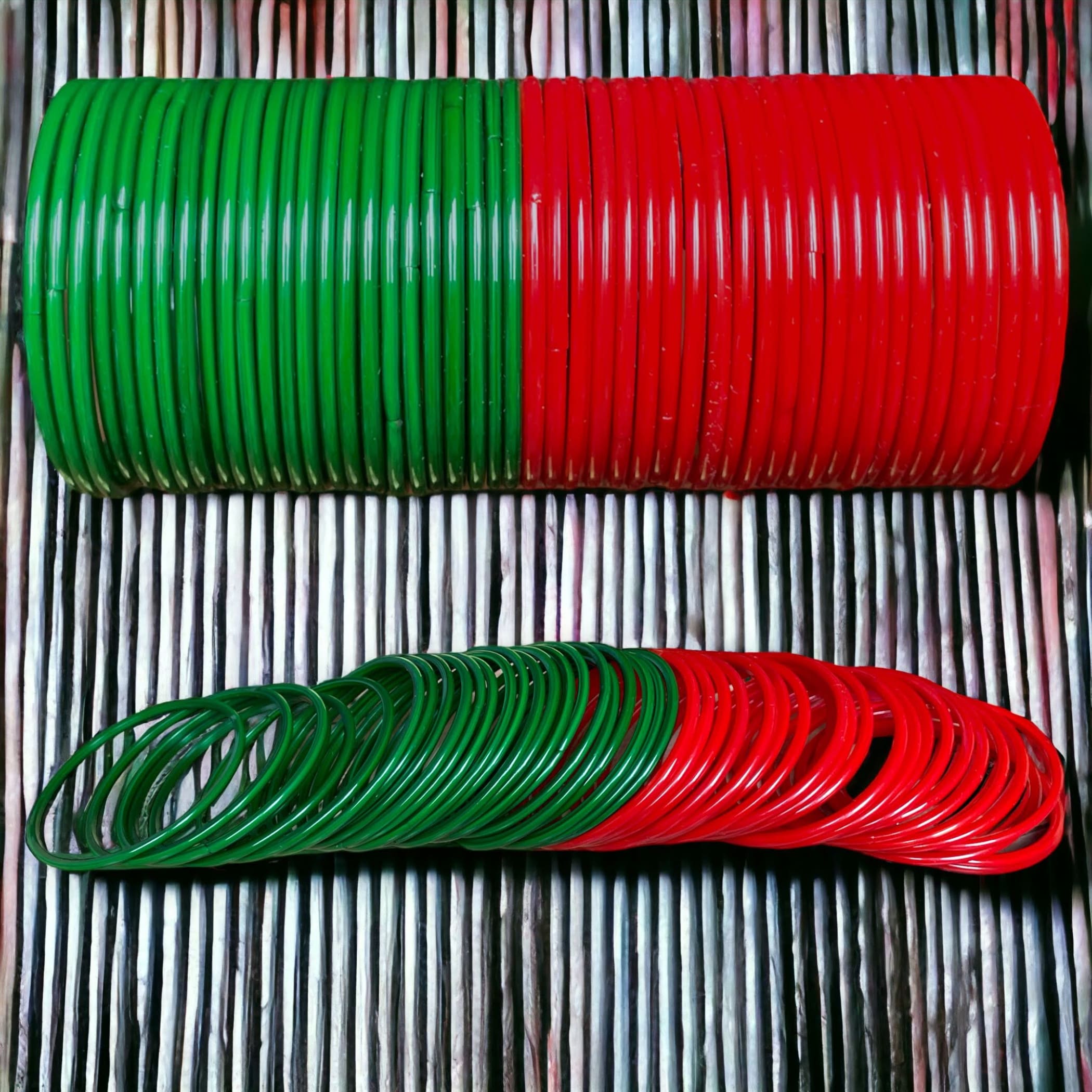 24ct plain glass bangles for girls women jewelry multi color