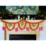 5 feet marigold jasmine door toran hanging valance festival