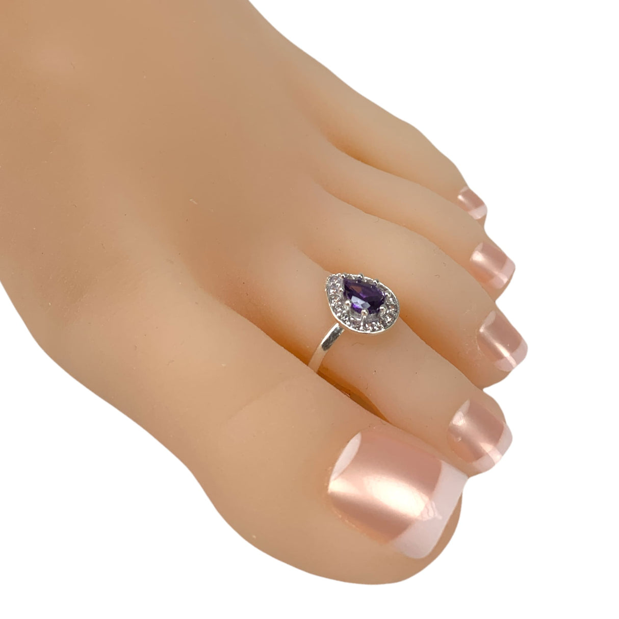 Adjustable silver toe rings pair solid indian bichiya real