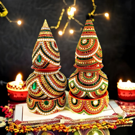 Artificial mangal kalash decorative nariyal pooja coconut