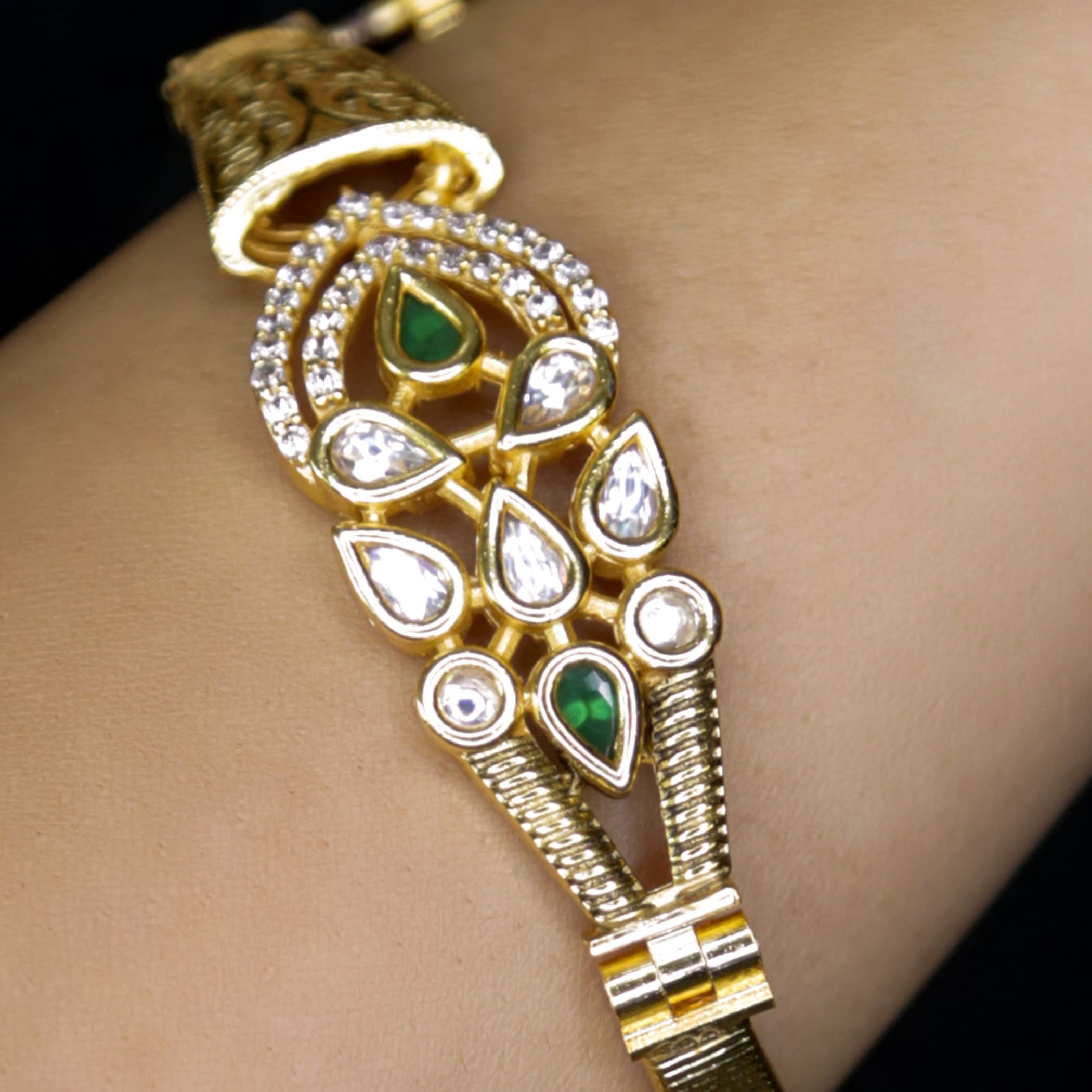Bangle bracelet gold plated indian jewellary kada golden