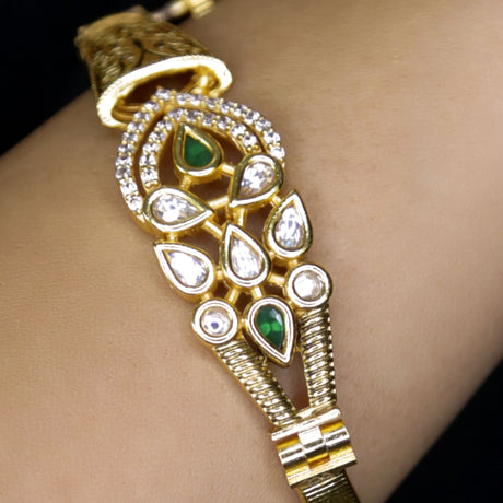 Gold plated bangle bracelets kada for women indian bracelet