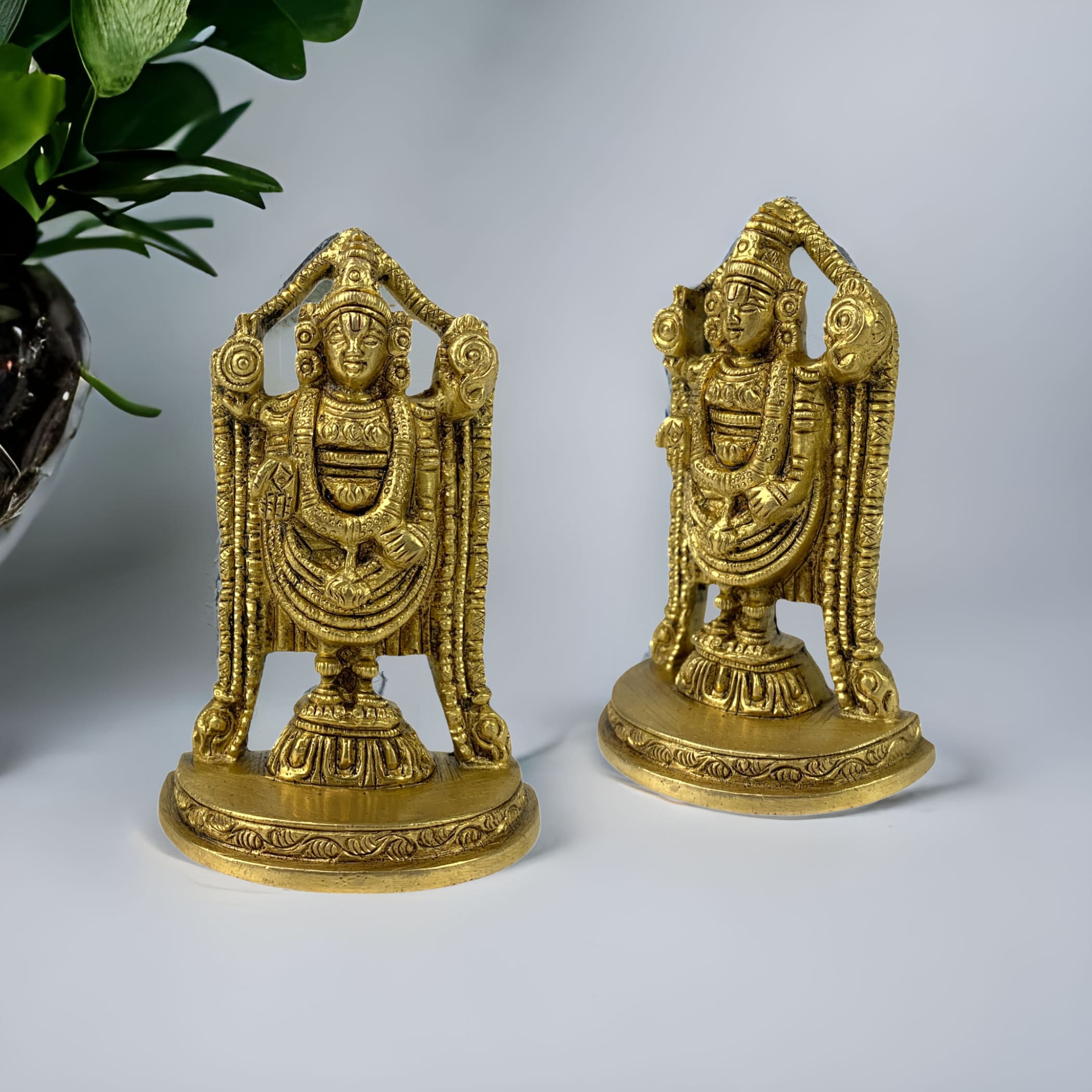 Brass Deity Balaji And Venkateswara Idol Statue Lord Shri
