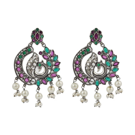 Earrings oxidised aesthetic stylish indian ethnic pakistani