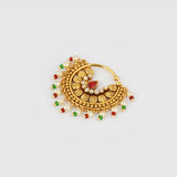 Clip on marathi nath antique pressing loop nose ring