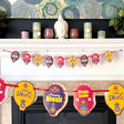 Colorful happy diwali bunting toran decor decorations party