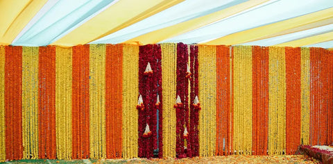 Dhoti function decoration stage