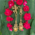 Decorative brass dancing ganesha/krishna spoon yagya hawan