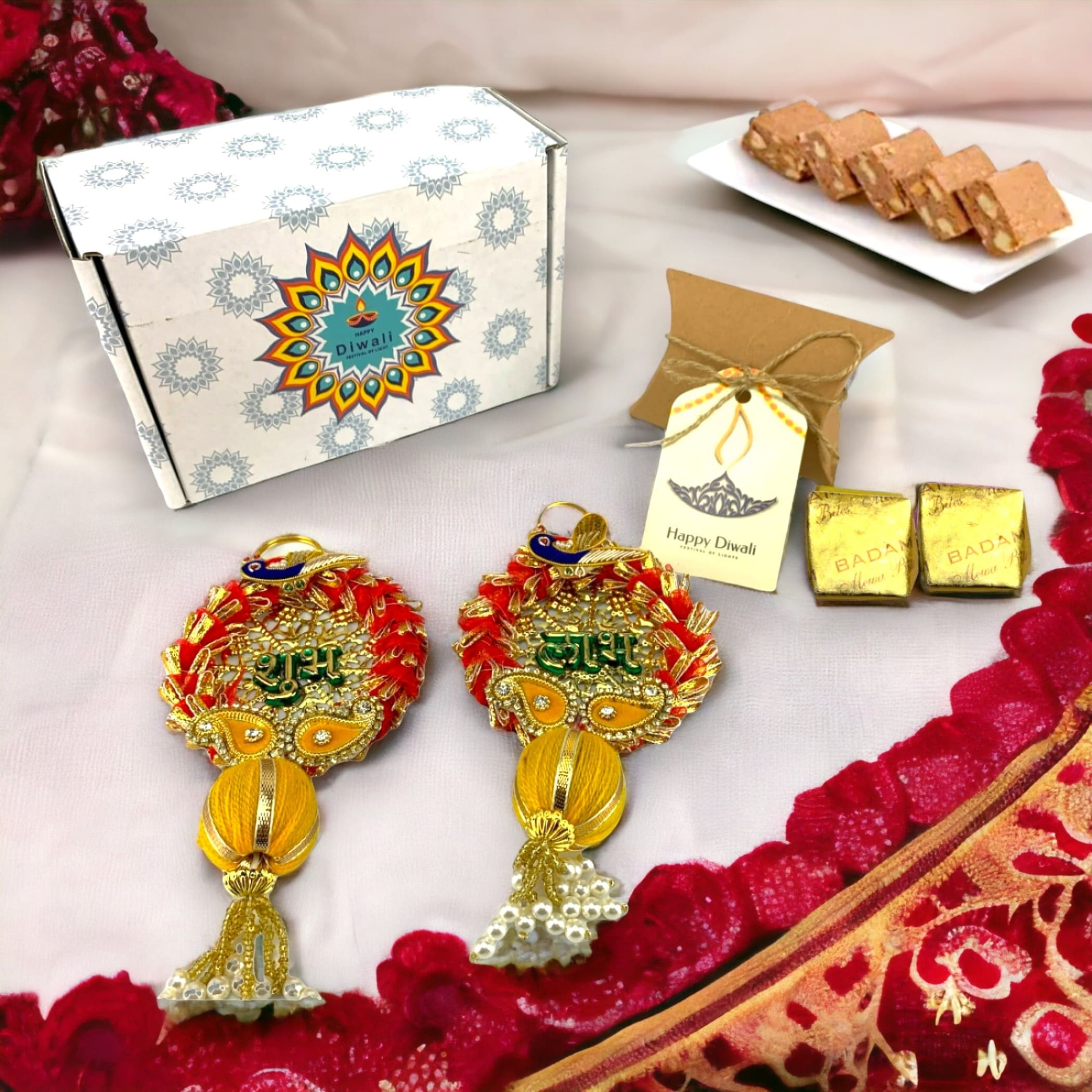 Diwali gift (shubh labh and indian sweets) personalize gifts