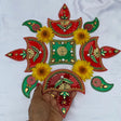 Diwali rangoli set plate decorative pooja indian