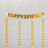 Diy kit golden happy diwali banner decor decorations party