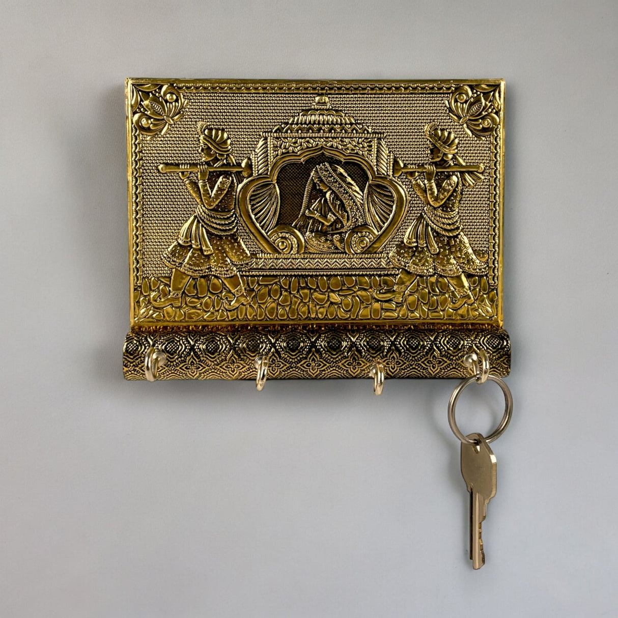 Key holder for home decor indian doli wall hand crafted