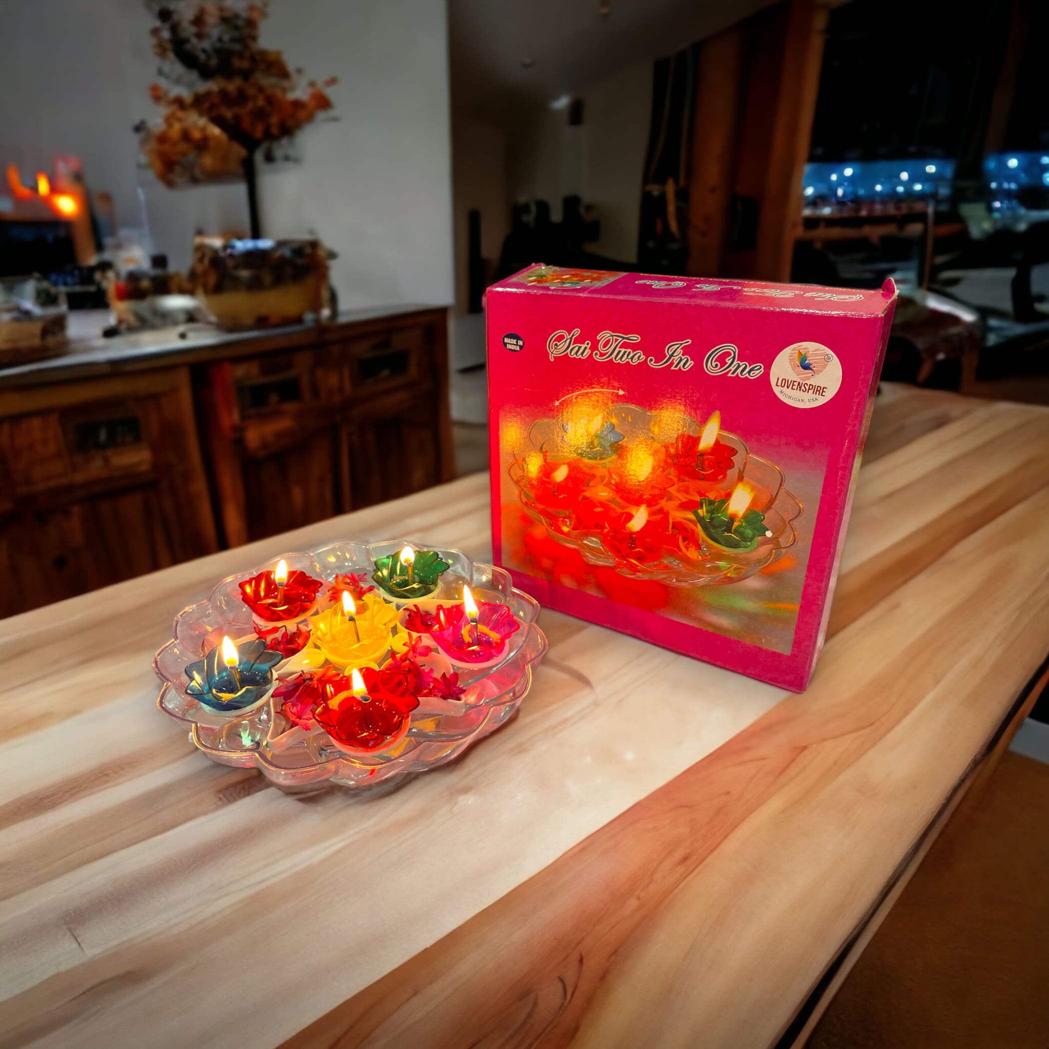 Floating rangoli diya set diwali decor decoration gift
