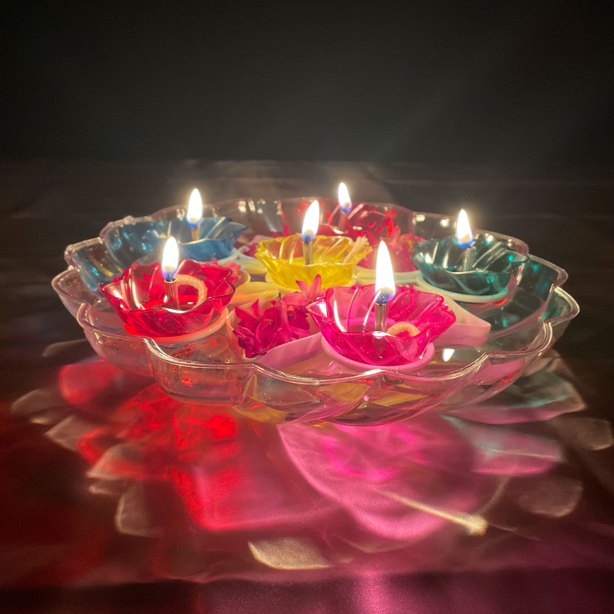 Floating rangoli diya set diwali decor decoration gift
