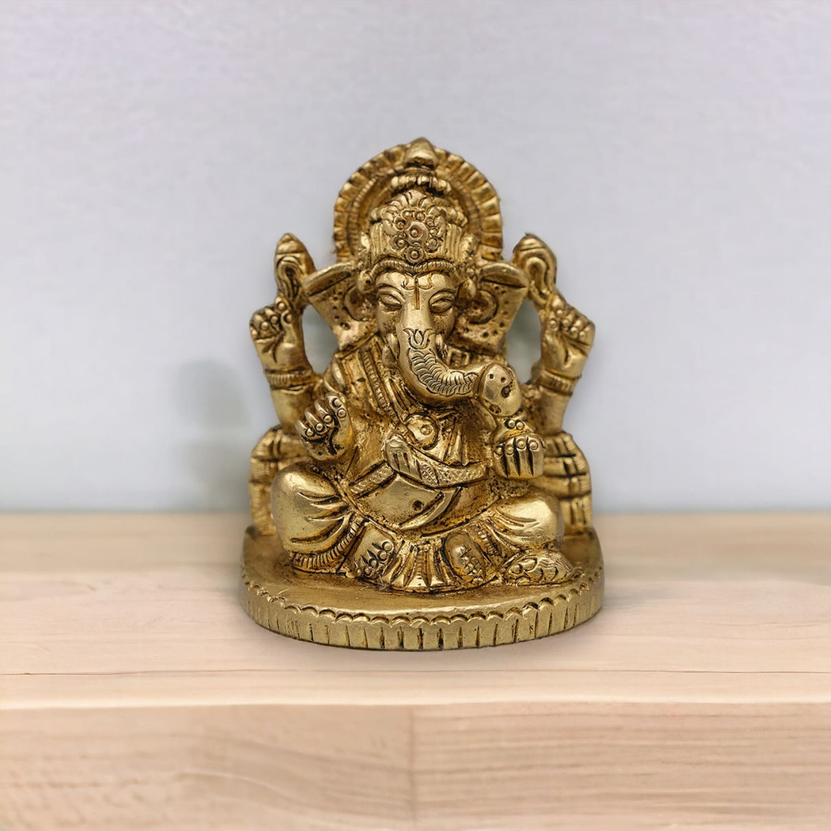 Ganesha brass idol altar deity ganesh ganapati statue