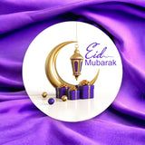 Gold silver plated bowl eid gift box mubarak ramadan