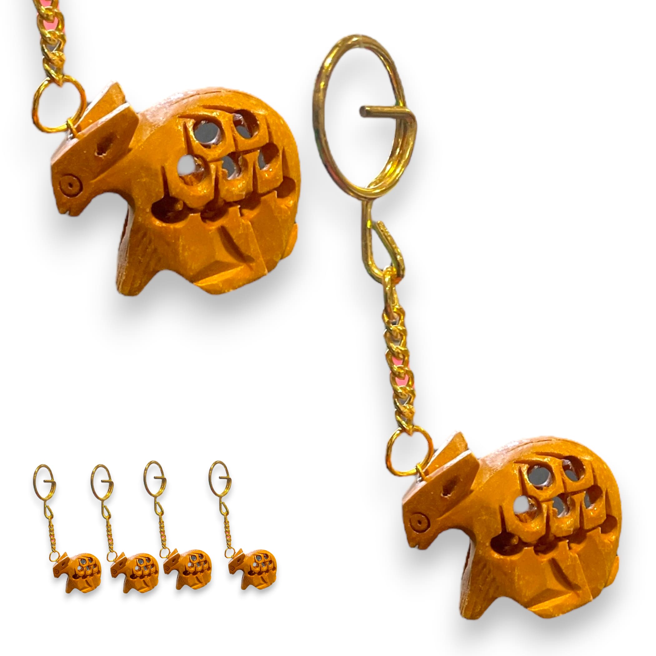 Handmade keychain indian keyring pooja gift egle owl rabbit