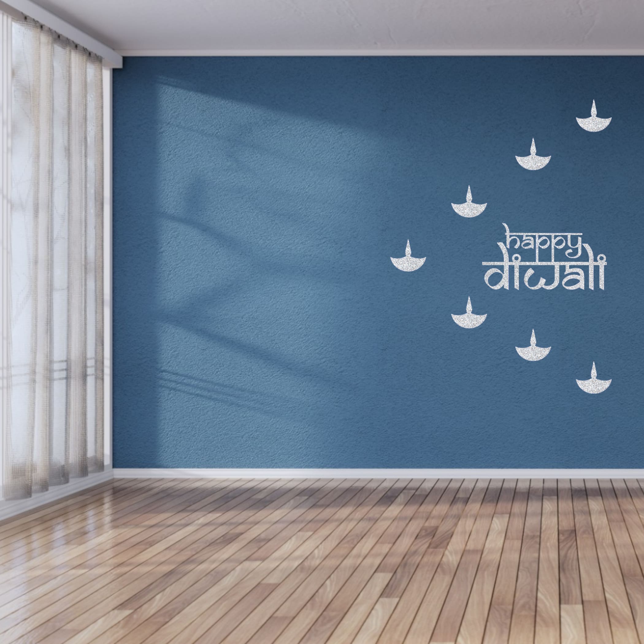 Happy diwali sign decoration cutout home decor backdrop -