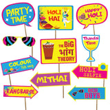 Happy holi photo booth props party supplies funny hai