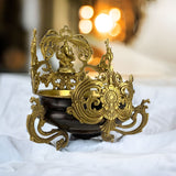 Large ganesh urli bowl center table decor brass showpiece