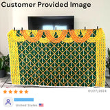 Marigold backdrop indian traditional cloth 5x8 feet pooja