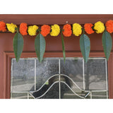 Marigold mango leaf door toran hanging valance festival
