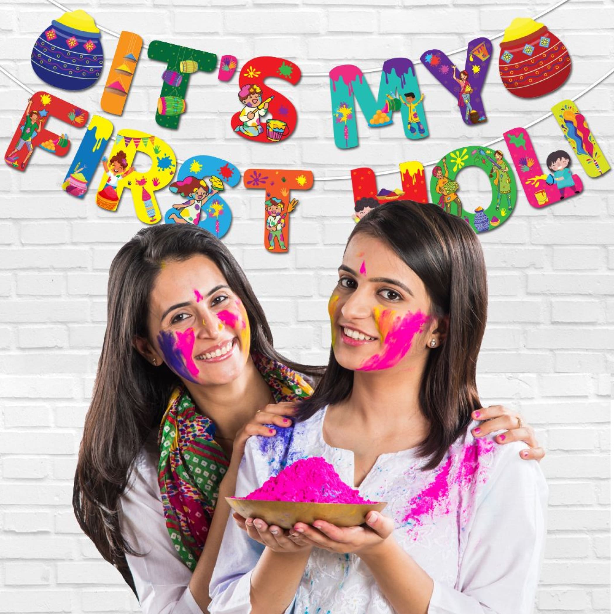 It’s my first holi banners indian festival colorful