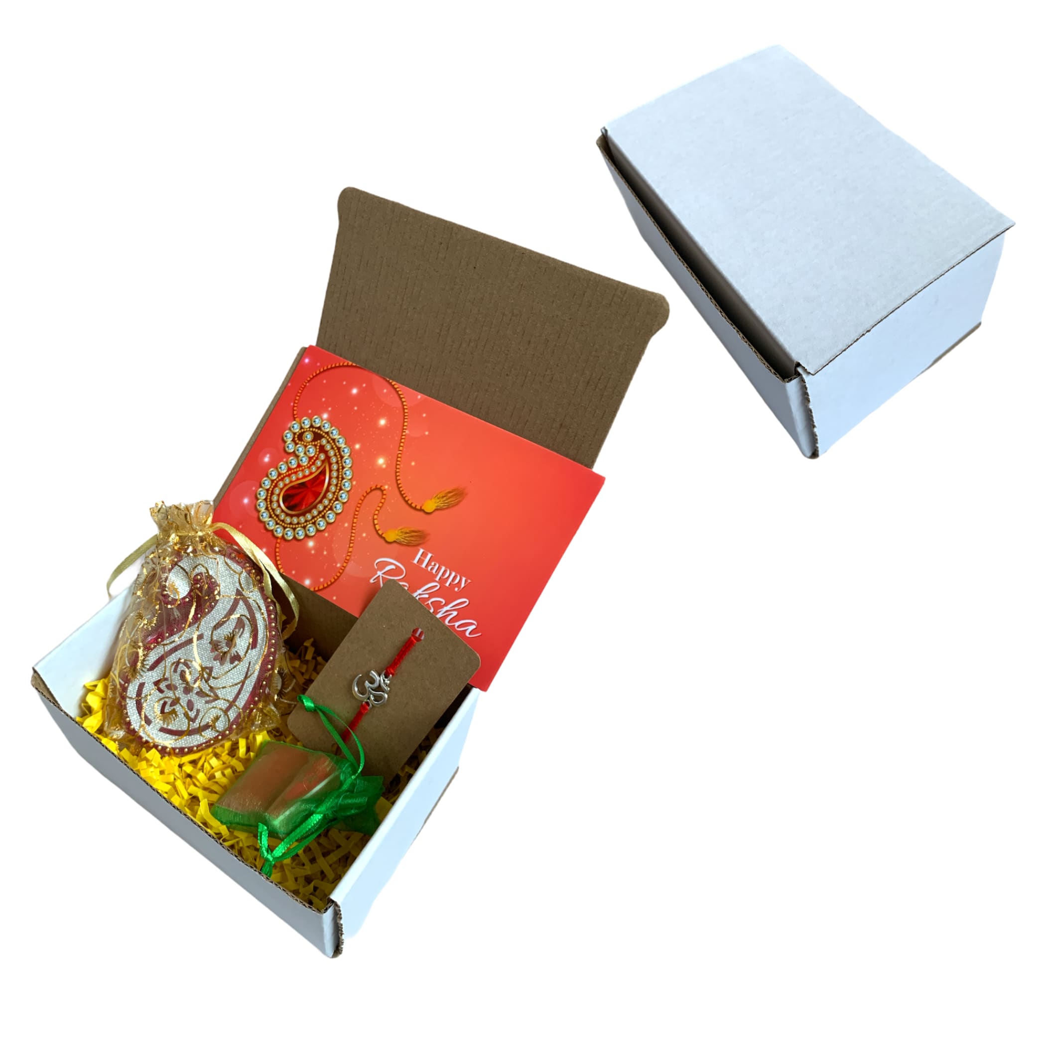 Om rakhi raksha bandhan gift hamper for brother bracelet usa