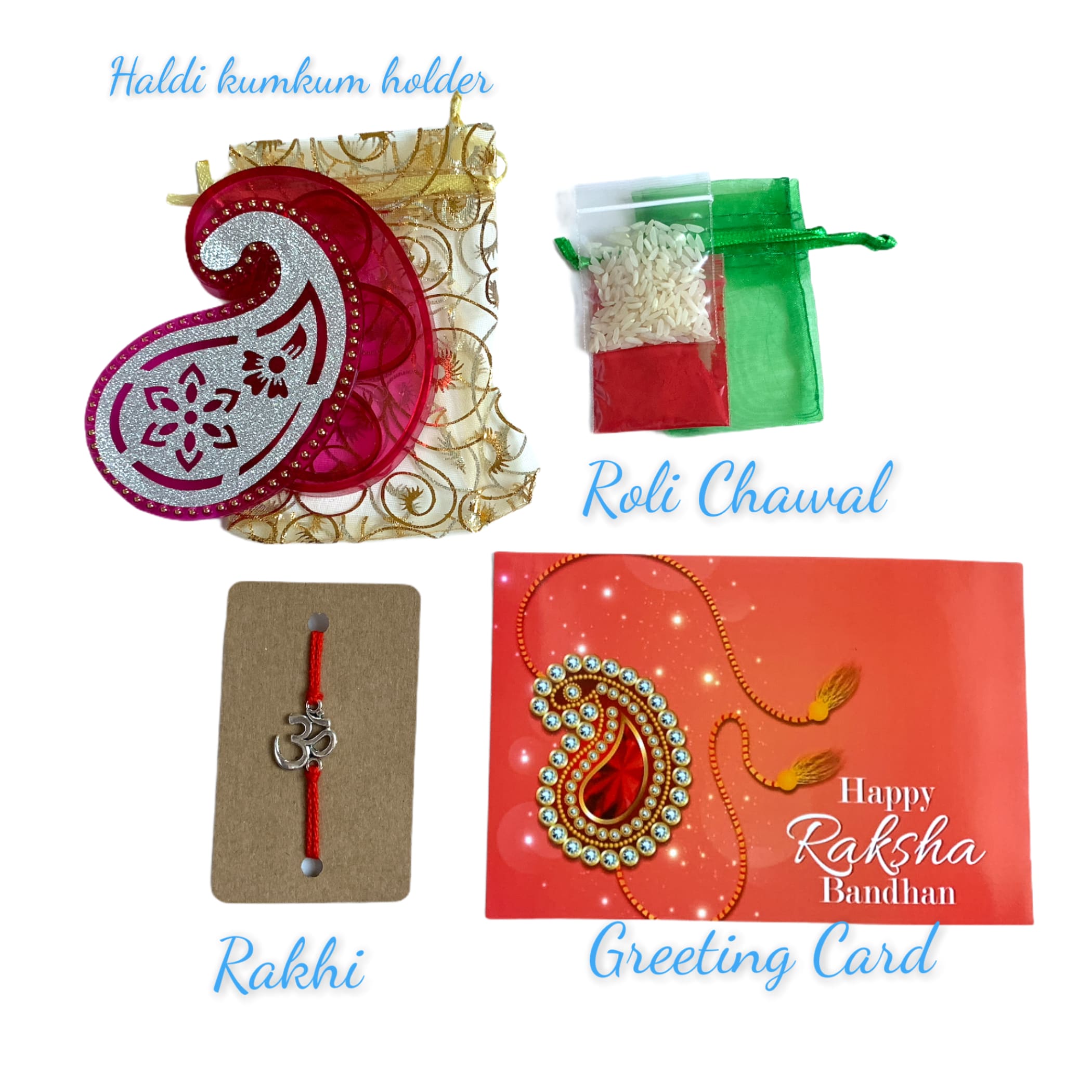 Om rakhi raksha bandhan gift hamper for brother bracelet usa